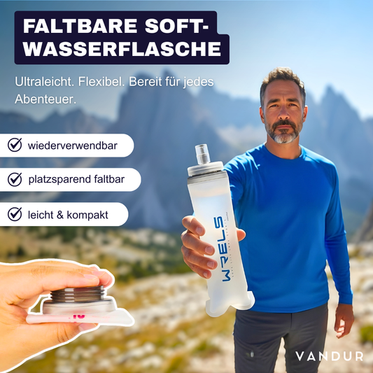 Faltbare Soft-Wasserflasche – Ultraleicht, flexibel & perfekt für jedes Abenteuer