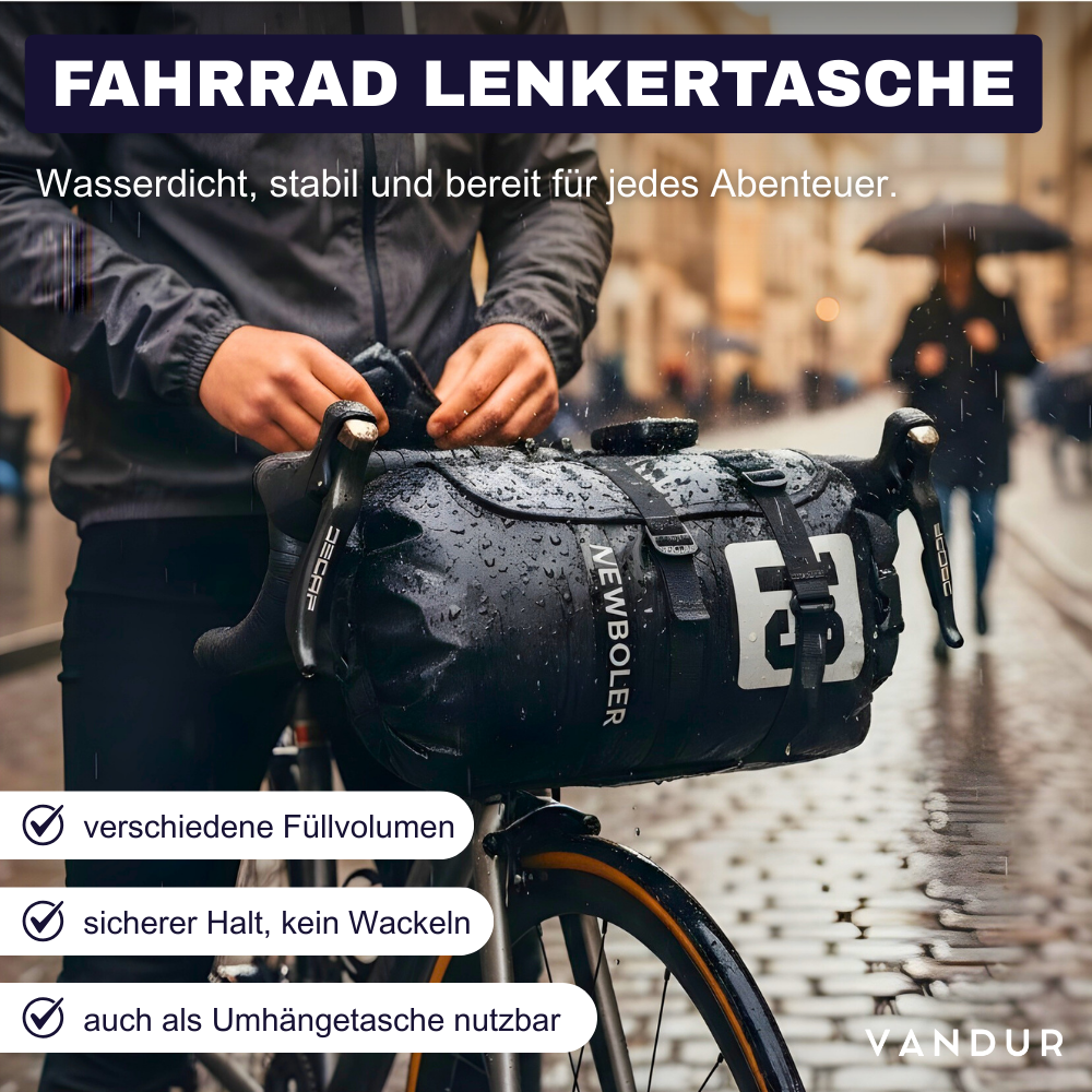 NEWBOLER Wasserdichte Lenkertasche – Sicher verstaut und bereit fürs Abenteuer