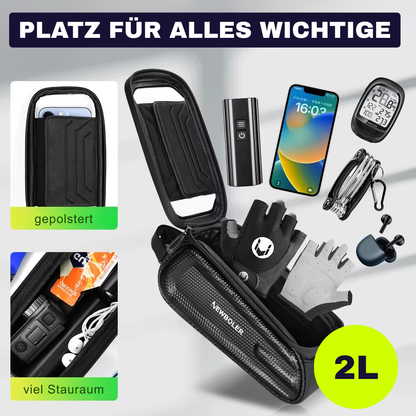 NEWBOLER 2L Rahmentasche mit Touchscreen – Sicher verstaut & jederzeit erreichbar