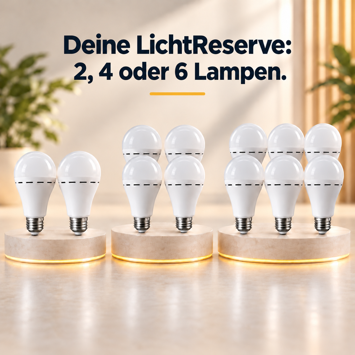 LichtReserve – Wiederaufladbare Notfall-LED