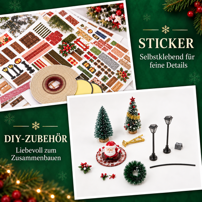 WeihnachtsZauber – DIY-Weihnachtsminiatur mit Licht