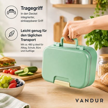 PausenKlar - auslaufsichere Thermo-Edelstahl-Lunchbox