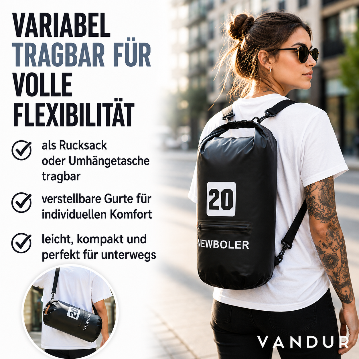 NEWBOLER Wasserdichte Lenkertasche – Sicher verstaut und bereit fürs Abenteuer