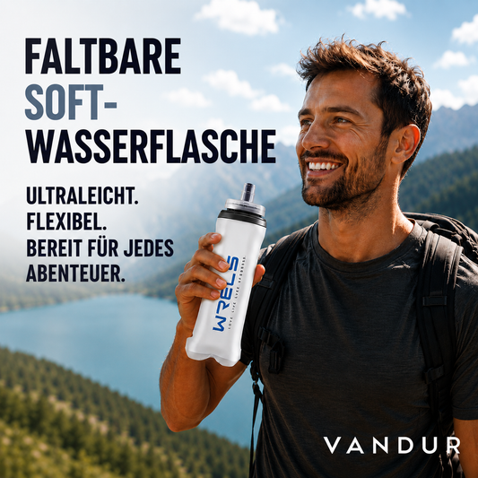 Faltbare Soft-Wasserflasche – Ultraleicht, flexibel & perfekt für jedes Abenteuer