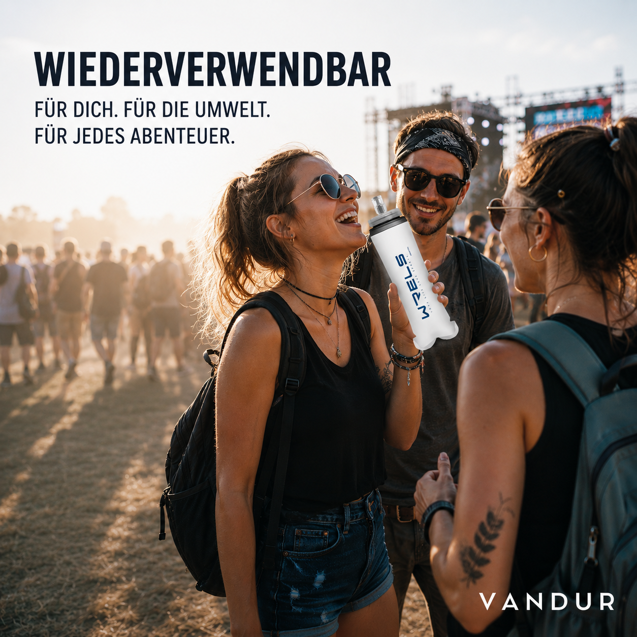 Faltbare Soft-Wasserflasche – Ultraleicht, flexibel & perfekt für jedes Abenteuer